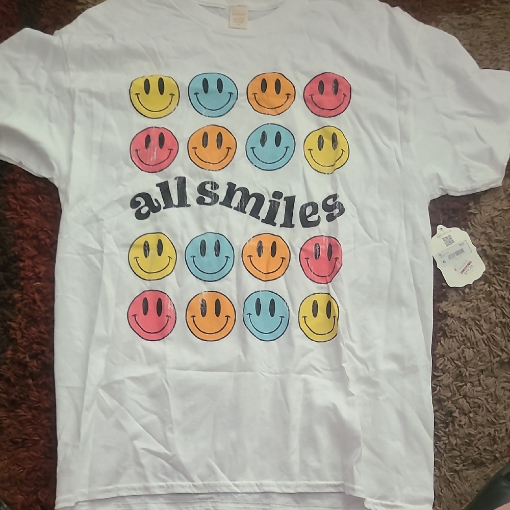 Altar'd State 'All Smiles' Graphic Tee - White